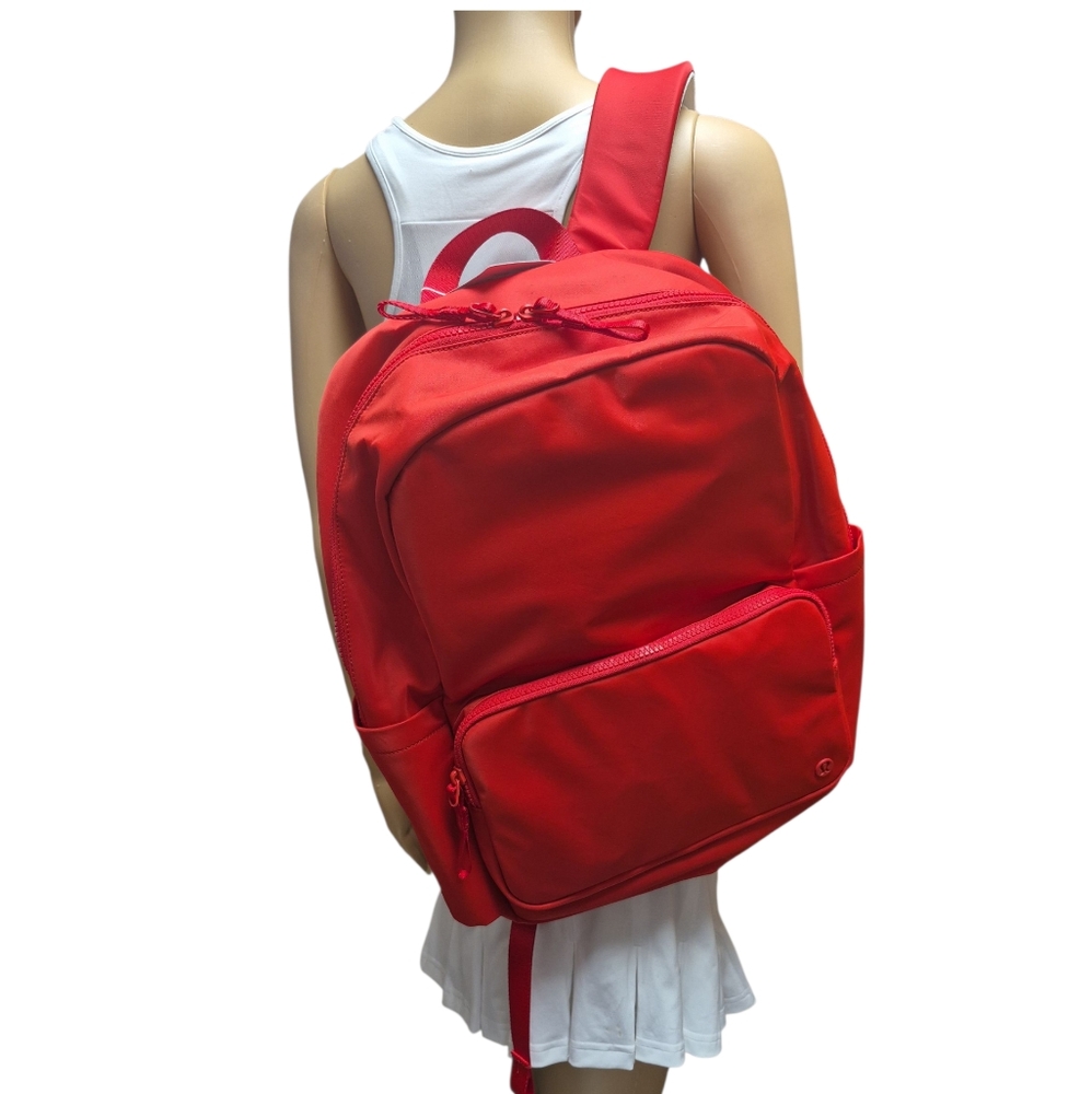 Lululemon Everywhere Backpack Red/Ocean Air - Picture 4 of 9